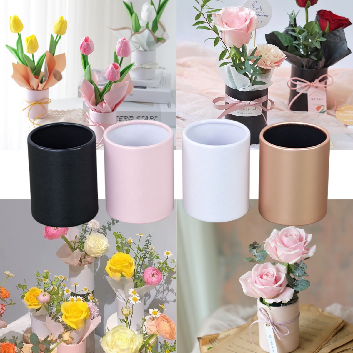 4 Stück Mini Runde Blumenbox G – Florist Flower Supply Bewertung und Preis
