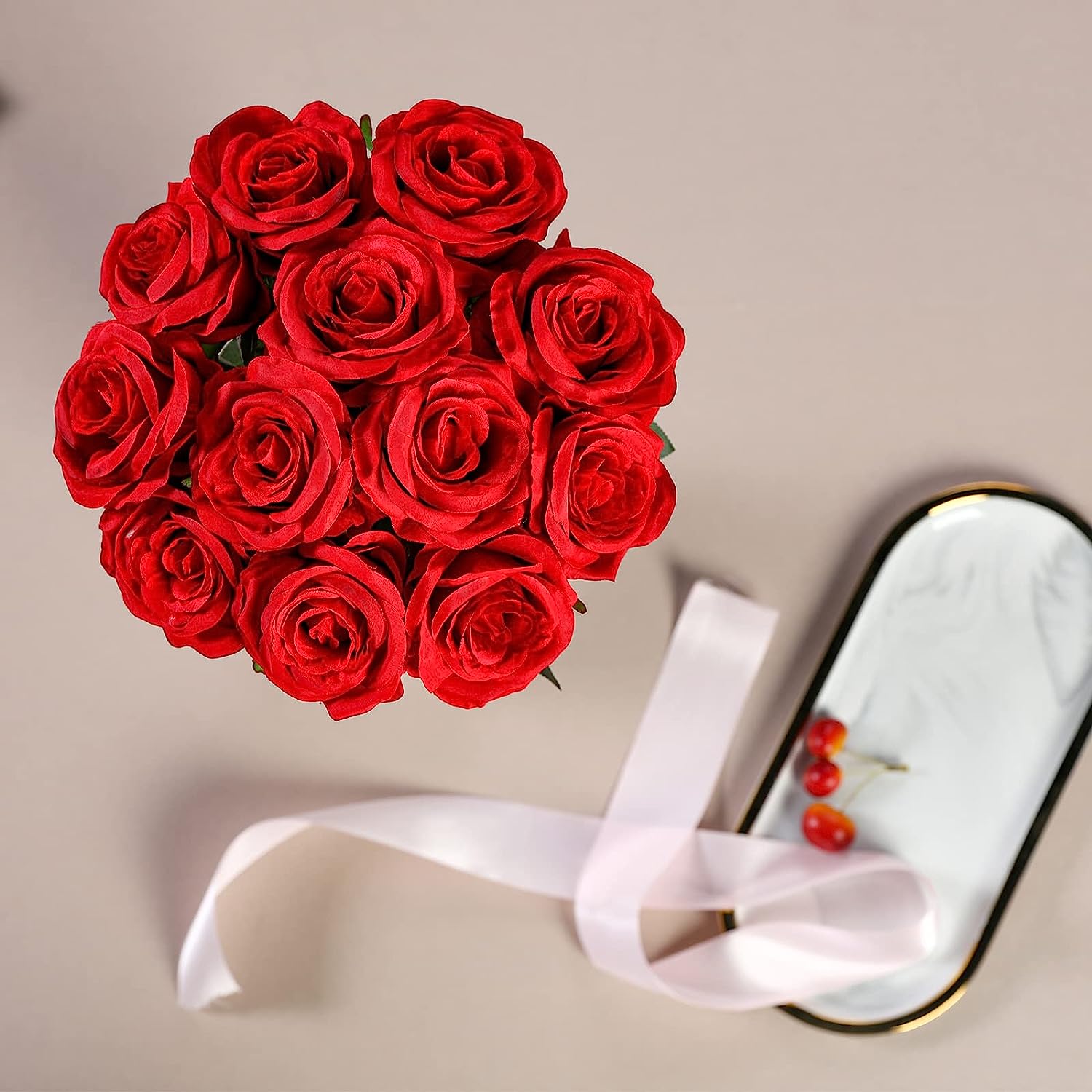12 Stück künstliche rote Rosen – Florist Supply Bulk Bewertung und Preis